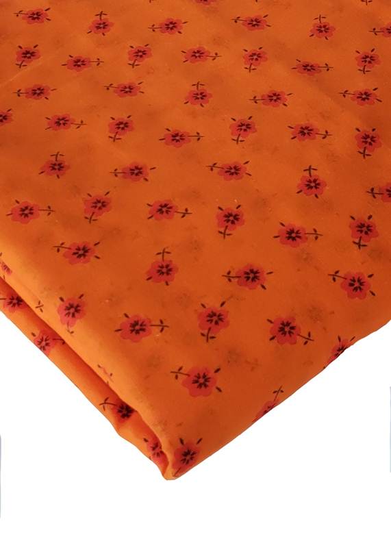 Floral Orange Turban